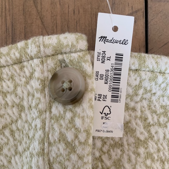 Madewell Floral Jacquard Button-Front Top - Picture 4 of 5